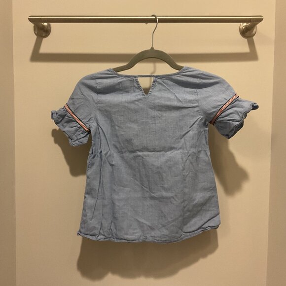 crown and ivy girl's blue top size small - Picture 3 of 3